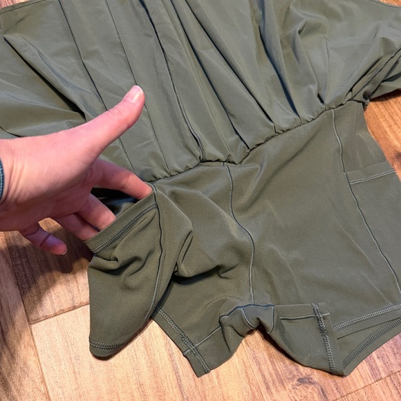 Aerie offline women’s medium 8 10 skirt skort olive Green Athleisure pocket - Picture 5 of 10